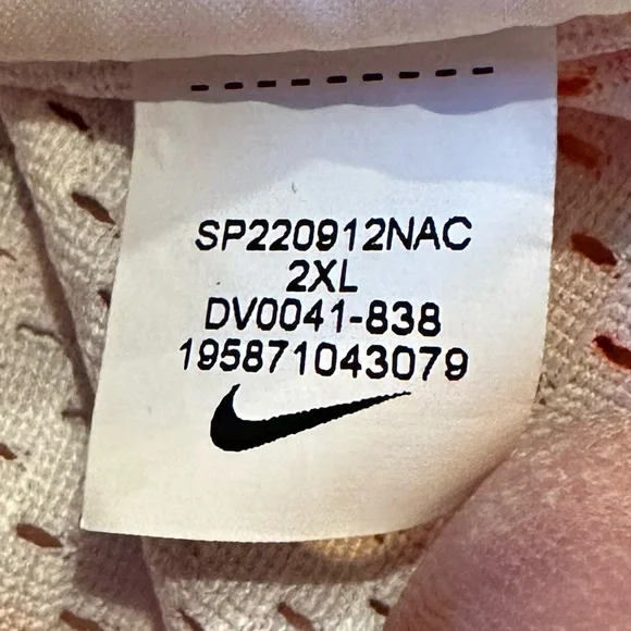 Nike Men's Orange and Gray Patterned Shirt - Picture 12 of 12